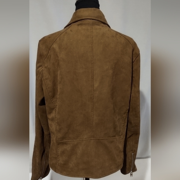 H&M Faux Suede Moto Style Jacket with Zipper details - Picture 5 of 14